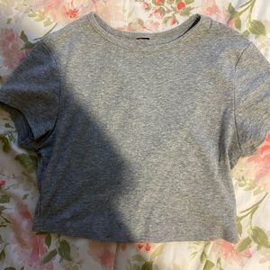 basic gray tee